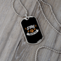 Stay Pawsitive White Necklace Stainless Steel or 18k Gold Dog Tag 24" Chain-Express Your Love Gifts