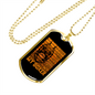 Stay With Boxer Necklace Stainless Steel or 18k Gold Dog Tag 24" Chain-Express Your Love Gifts