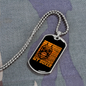 Stay With Boxer Necklace Stainless Steel or 18k Gold Dog Tag 24" Chain-Express Your Love Gifts