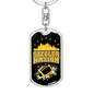 Steeler Nation Pittsburgh Fan Swivel Keychain Dog Tag Stainless Steel or 18k Gold-Express Your Love Gifts