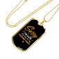 Steering Wheel Necklace Stainless Steel or 18k Gold Dog Tag 24" Chain-Express Your Love Gifts