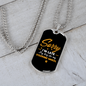 Steering Wheel Necklace Stainless Steel or 18k Gold Dog Tag 24" Chain-Express Your Love Gifts