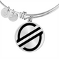 Stellar Lumens (XLM) Bracelet Stainless Steel or 18k Gold Circle Bangle-Express Your Love Gifts