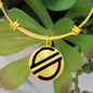 Stellar Lumens (XLM) Bracelet Stainless Steel or 18k Gold Circle Bangle-Express Your Love Gifts