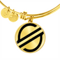 Stellar Lumens (XLM) Bracelet Stainless Steel or 18k Gold Circle Bangle-Express Your Love Gifts