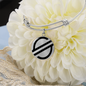 Stellar Lumens (XLM) Bracelet Stainless Steel or 18k Gold Circle Bangle-Express Your Love Gifts
