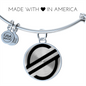 Stellar Lumens (XLM) Bracelet Stainless Steel or 18k Gold Circle Bangle-Express Your Love Gifts