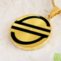 Stellar Lumens (XLM) Circle Necklace Stainless Steel or 18k Gold 18-22"-Express Your Love Gifts