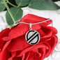Stellar Lumens (XLM) Circle Necklace Stainless Steel or 18k Gold 18-22"-Express Your Love Gifts