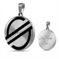 Stellar Lumens (XLM) Circle Necklace Stainless Steel or 18k Gold 18-22"-Express Your Love Gifts