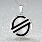 Stellar Lumens (XLM) Circle Necklace Stainless Steel or 18k Gold 18-22"-Express Your Love Gifts