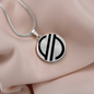 Stellar Lumens (XLM) Circle Necklace Stainless Steel or 18k Gold 18-22"-Express Your Love Gifts