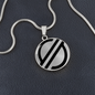 Stellar Lumens (XLM) Circle Necklace Stainless Steel or 18k Gold 18-22"-Express Your Love Gifts