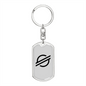 Stellar Lumens (XLM) Crypto Cryptocurrency Keychain Stainless Steel or 18k Gold Dog Tag Keyring-Express Your Love Gifts