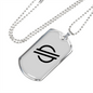 Stellar Lumens (XLM) Crypto Necklace Stainless Steel or 18k Gold Dog Tag 24" Chain-Express Your Love Gifts