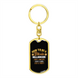 Steps on How to Be Bitcoin Millionaire Crypto Keychain Stainless Steel or 18k Gold Dog Tag Keyring-Express Your Love Gifts