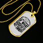 Stewards Of What God Christian Necklace Stainless Steel or 18k Gold Dog Tag 24" Chain-Express Your Love Gifts