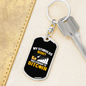 Stimulus Money Crypto Keychain Stainless Steel or 18k Gold Dog Tag Keyring-Express Your Love Gifts