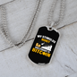 Stimulus Money Crypto Necklace Stainless Steel or 18k Gold Dog Tag 24" Chain-Express Your Love Gifts