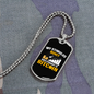 Stimulus Money Crypto Necklace Stainless Steel or 18k Gold Dog Tag 24" Chain-Express Your Love Gifts