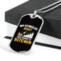 Stimulus Money Crypto Necklace Stainless Steel or 18k Gold Dog Tag 24" Chain-Express Your Love Gifts