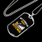 Stimulus Money Crypto Necklace Stainless Steel or 18k Gold Dog Tag 24" Chain-Express Your Love Gifts