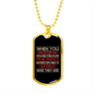 Stop Expecting Zodiac Necklace Stainless Steel or 18k Gold Dog Tag 24" Chain-Express Your Love Gifts