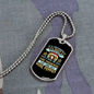 Straight Face Necklace Stainless Steel or 18k Gold Dog Tag 24" Chain-Express Your Love Gifts