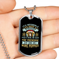 Straight Face Necklace Stainless Steel or 18k Gold Dog Tag 24" Chain-Express Your Love Gifts