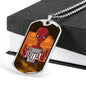 Straight Outta Mars Necklace UFO Alien Fan Gift Stainless Steel or 18k Gold Dog Tag 24" Chain-Express Your Love Gifts
