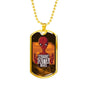Straight Outta Mars Necklace UFO Alien Fan Gift Stainless Steel or 18k Gold Dog Tag 24" Chain-Express Your Love Gifts