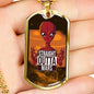 Straight Outta Mars Necklace UFO Alien Fan Gift Stainless Steel or 18k Gold Dog Tag 24" Chain-Express Your Love Gifts