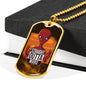 Straight Outta Mars Necklace UFO Alien Fan Gift Stainless Steel or 18k Gold Dog Tag 24" Chain-Express Your Love Gifts