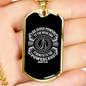 Strength To Powerless Christian Necklace Stainless Steel or 18k Gold Dog Tag 24" Chain-Express Your Love Gifts