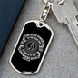 Strength To Powerless Isaiah 40:29 Keychain Stainless Steel or 18k Gold Dog Tag Keyring-Express Your Love Gifts