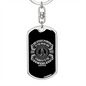 Strength To Powerless Isaiah 40:29 Keychain Stainless Steel or 18k Gold Dog Tag Keyring-Express Your Love Gifts