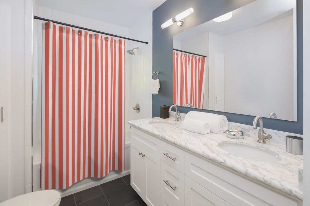 Stripes Pattern Color Stylish Design 71" x 74" Elegant Waterproof Shower Curtain for a Spa-like Bathroom Paradise Exceptional Craftsmanship-Express Your Love Gifts