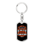 Strong Tower Proverbs 18:10 Tower Keychain Stainless Steel or 18k Gold Dog Tag Keyring-Express Your Love Gifts