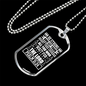 Strong Wait The Lord Christian Necklace Stainless Steel or 18k Gold Dog Tag 24" Chain-Express Your Love Gifts