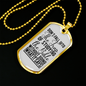 Studying The Bible Christian Necklace Stainless Steel or 18k Gold Dog Tag 24" Chain-Express Your Love Gifts