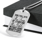 Studying The Bible Christian Necklace Stainless Steel or 18k Gold Dog Tag 24" Chain-Express Your Love Gifts
