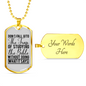Studying The Bible Christian Necklace Stainless Steel or 18k Gold Dog Tag 24" Chain-Express Your Love Gifts