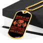 Suck It Up Buttercup Firefighter Gift Stainless Steel or 18k Gold Dog Tag 24" Chain-Express Your Love Gifts