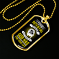 Sum Of All Possibilities Christian Necklace Stainless Steel or 18k Gold Dog Tag 24" Chain-Express Your Love Gifts