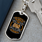 Sum Of All Possibilities Keychain Stainless Steel or 18k Gold Dog Tag Keyring-Express Your Love Gifts