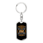 Sum Of All Possibilities Keychain Stainless Steel or 18k Gold Dog Tag Keyring-Express Your Love Gifts