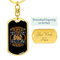 Sum Of All Possibilities Keychain Stainless Steel or 18k Gold Dog Tag Keyring-Express Your Love Gifts