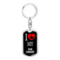 Sun Conure Bird Lover Keyring Keychain Stainless Steel or 18k Gold-Express Your Love Gifts