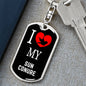 Sun Conure Bird Lover Keyring Keychain Stainless Steel or 18k Gold-Express Your Love Gifts