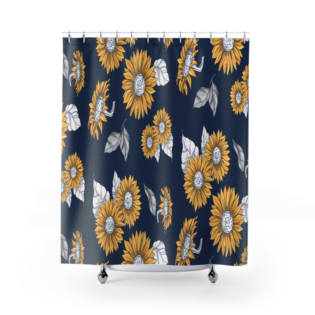 Sunflowers Pattern Design Stylish Design 71" x 74" Elegant Waterproof Shower Curtain for a Spa-like Bathroom Paradise Exceptional Craftsmanship-Express Your Love Gifts